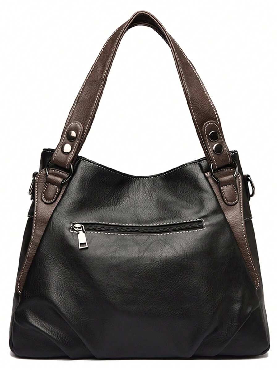 2026 New Authentic Soft PU Leather Women's Handbag, Vintage Shoulder Tote Bag, Luxury Designer Large Capacity Women's Handbag