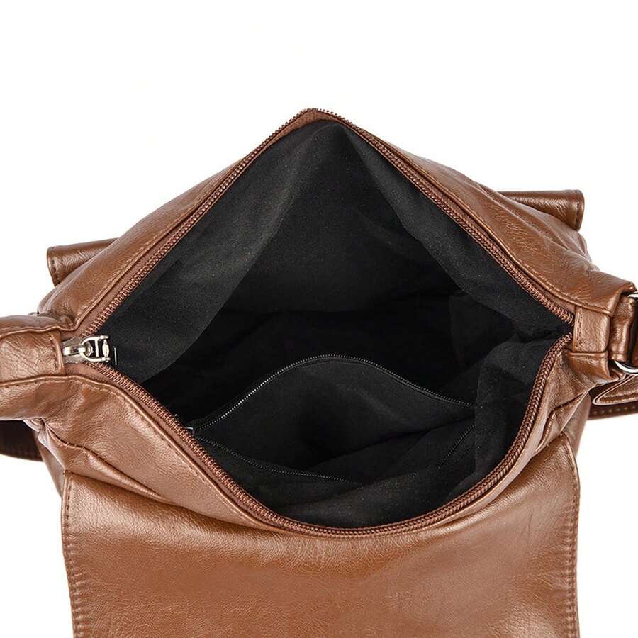 Tote Bags Casual Simple Dumpling Crossbody Bag For Women, Denim, Suitable For Students And Commuting, Large-Capacity Shoulder Tote Bag