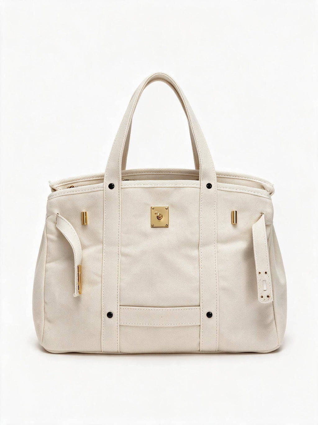 Canvas Tote Bag For Women 2026 New Arrival Luxurious Niche Design Color-Blocked Handbag Spacious Commuter Tote Versatile Everyday Bag