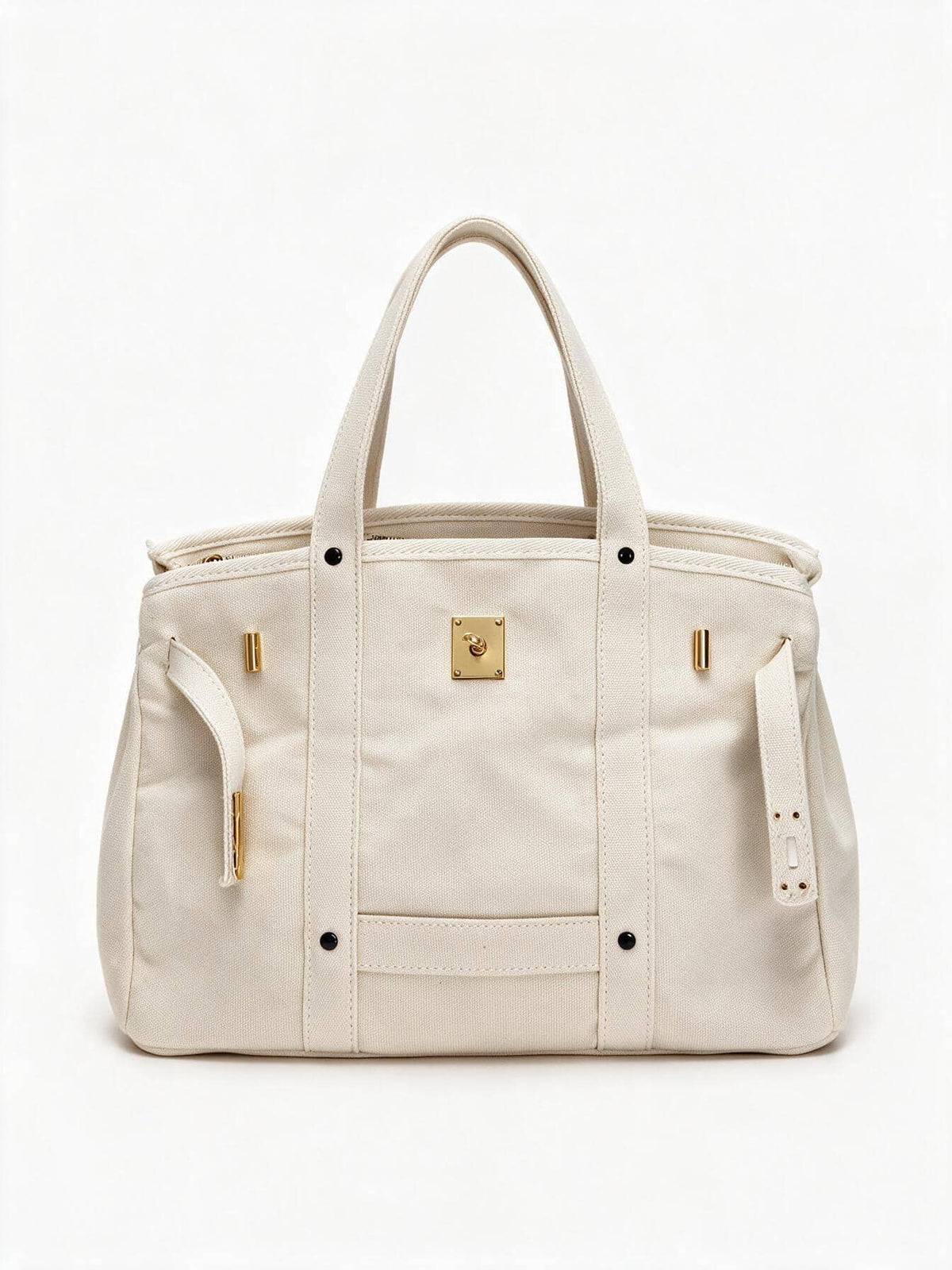 Canvas Tote Bag For Women 2026 New Arrival Luxurious Niche Design Color-Blocked Handbag Spacious Commuter Tote Versatile Everyday Bag