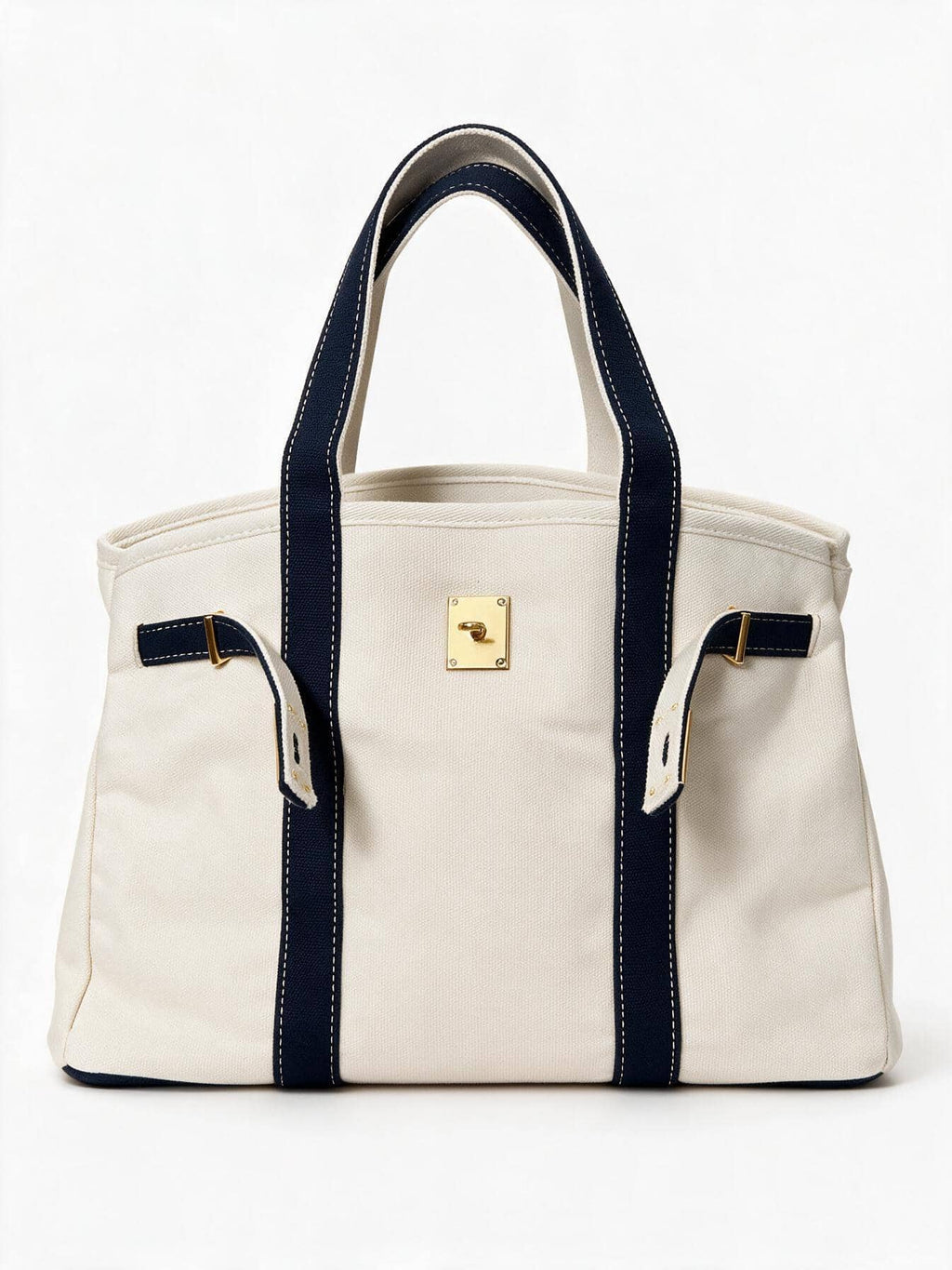Canvas Tote Bag For Women 2026 New Arrival Luxurious Niche Design Color-Blocked Handbag Spacious Commuter Tote Versatile Everyday Bag