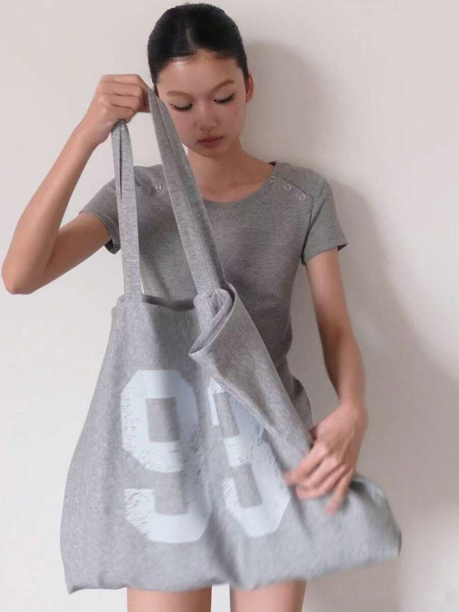 Korean Style Versatile Ins Commute Outing Daily Shopping Shoulder Bag Women Fashion New Niche Large Capacity Shoulder Underarm Tote Bag
