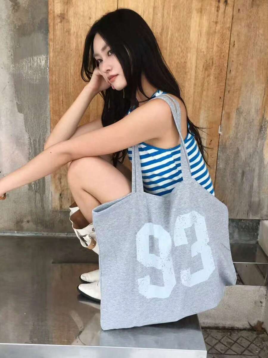 Korean Style Versatile Ins Commute Outing Daily Shopping Shoulder Bag Women Fashion New Niche Large Capacity Shoulder Underarm Tote Bag