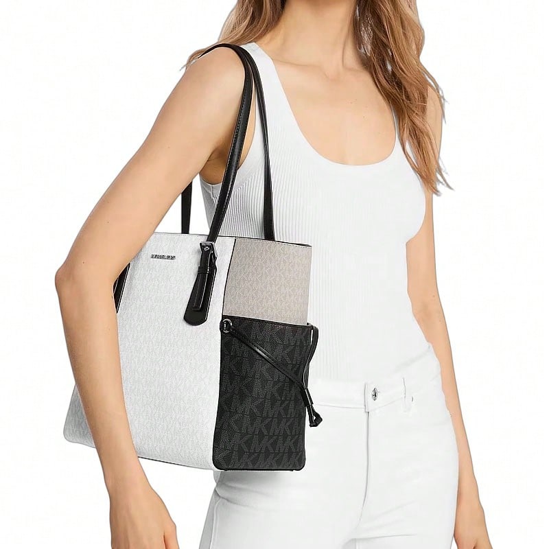 Michael Kors Voyager Multi Color Signature Logo Women's Shoulder Bag