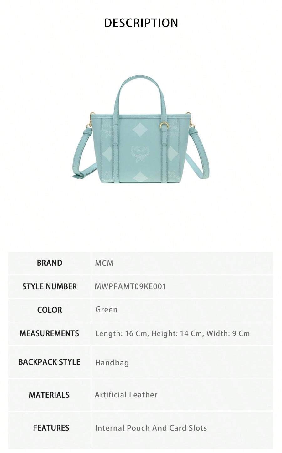 Mcm Toni Series Vintage Lady's Crossbody Handbag