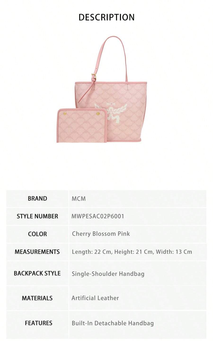 Mcm Himmel Lauretos Collection Fully Printed Ladies' Shoulder Bag MWPESAC02P6001