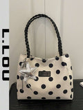 Large Capacity Commuter 2026 Fashion New Polka Dot Tote Bag Women's Versatile Shoulder Bag Niche Handbag