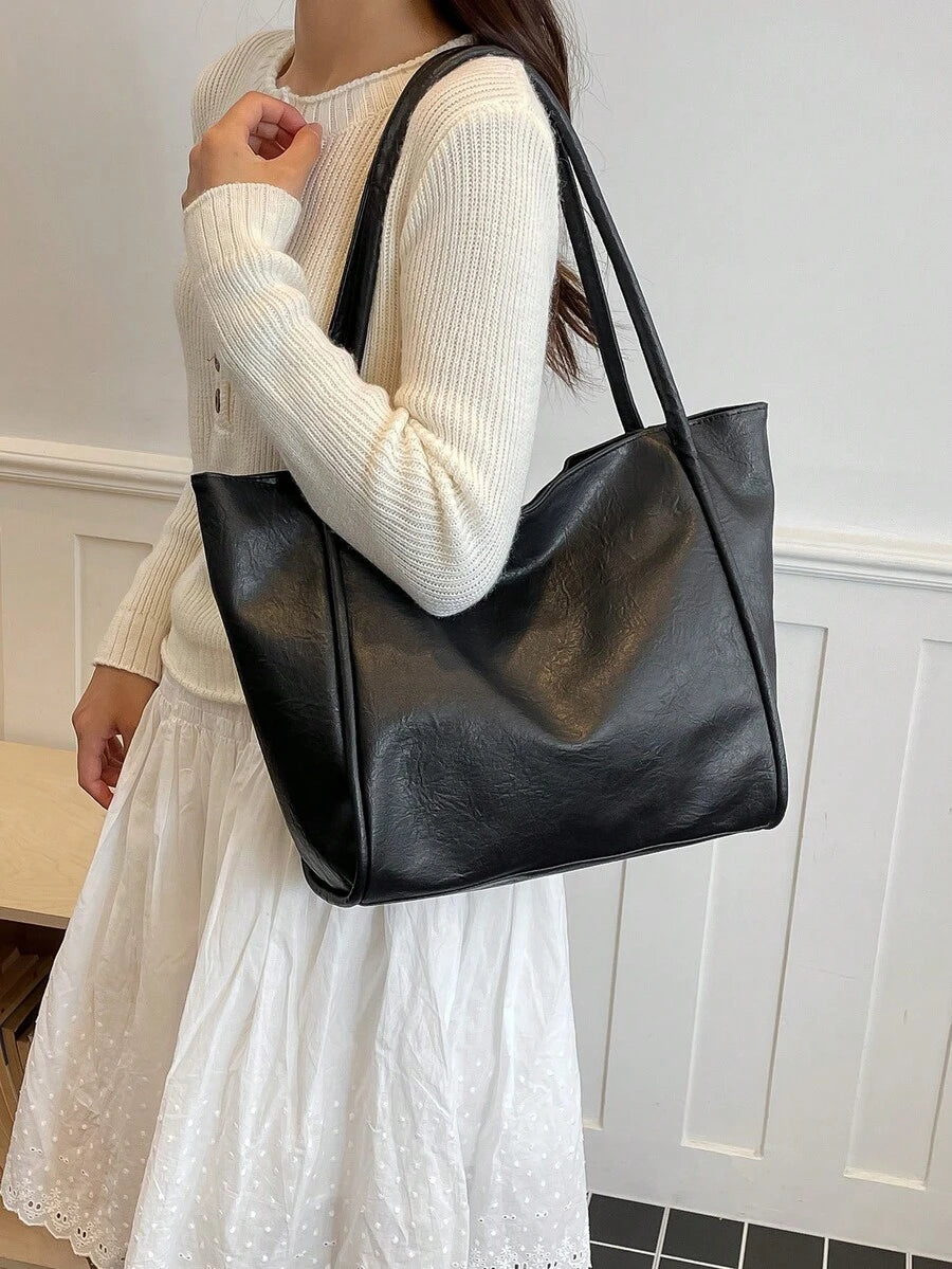 Women's New Tote Bag Large Capacity Commuter Handbag Shoulder Bag