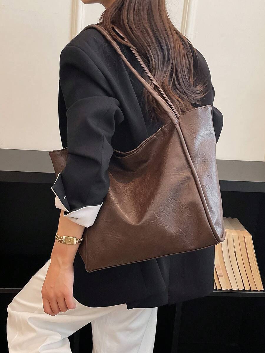 Women's New Tote Bag Large Capacity Commuter Handbag Shoulder Bag