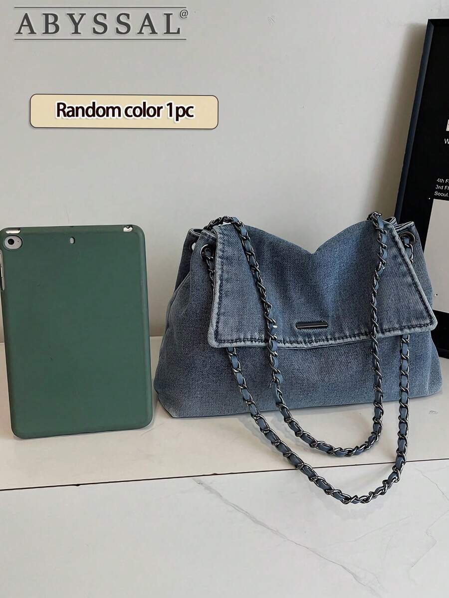 Y2k Denim Tote Bag For Women- Large Capacity Convertible Shoulder & Crossbody Bag Tote Bag Cowgirl Core Vintage Jeans Bag For Date Travel Essential