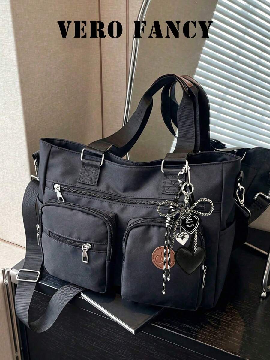 Solid Color Fashion Versatile Minimalist Portable Adjustable Strap Crossbody Bag, Suitable For Outings, Dates, Shopping, Daily Commute