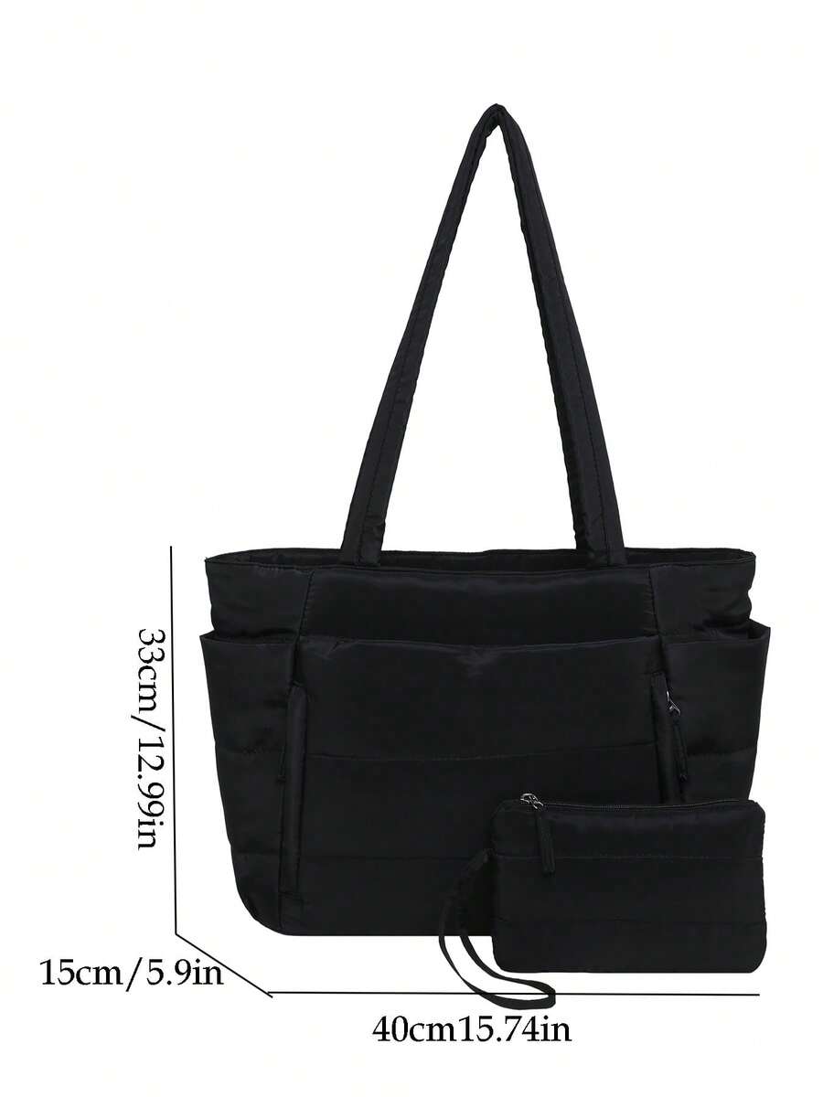 Women's Tote Bag, Lightweight Fluffy Handbag, Suitable For Travel, Work, Beach, Gym, Shopping