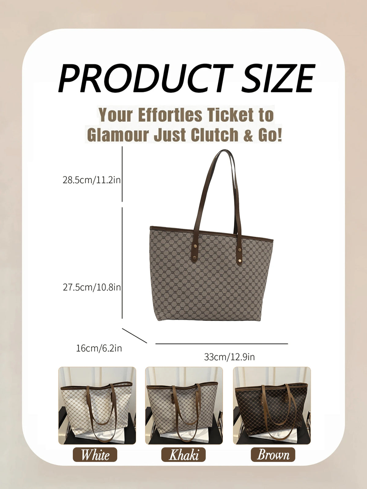 High-End Versatile Ladies Shoulder Tote Bag| Stylish Handbag With A Sleek And Elegant Design, Suitable For Daily Life, Shoulder Bag,Crossbody Bag