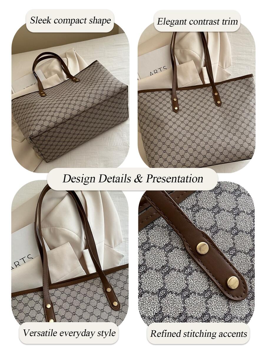 High-End Versatile Ladies Shoulder Tote Bag| Stylish Handbag With A Sleek And Elegant Design, Suitable For Daily Life, Shoulder Bag,Crossbody Bag