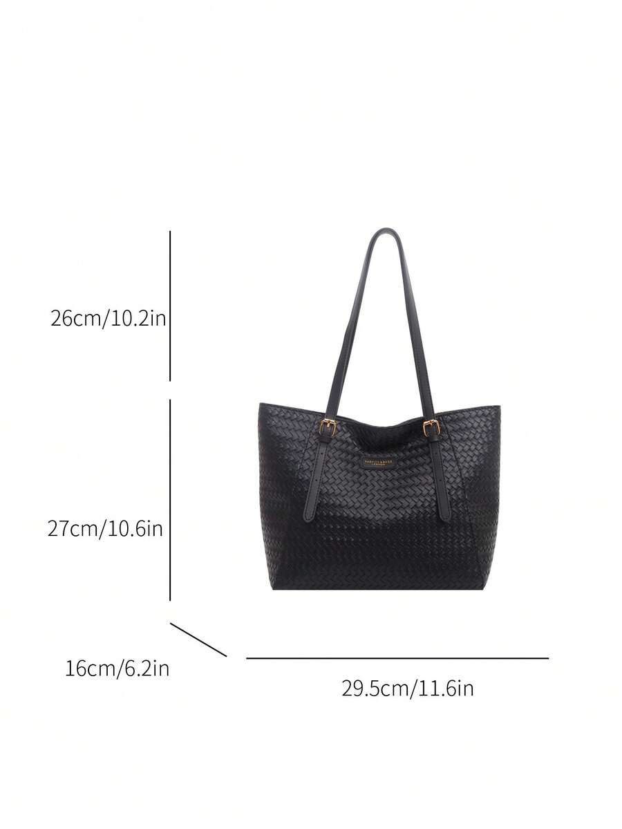 Large Capacity Bag For Women's Autumn And Winter Versatile 2024 New Simple Shoulder Bag, College Student Class Bag, Commuting Tote Bag