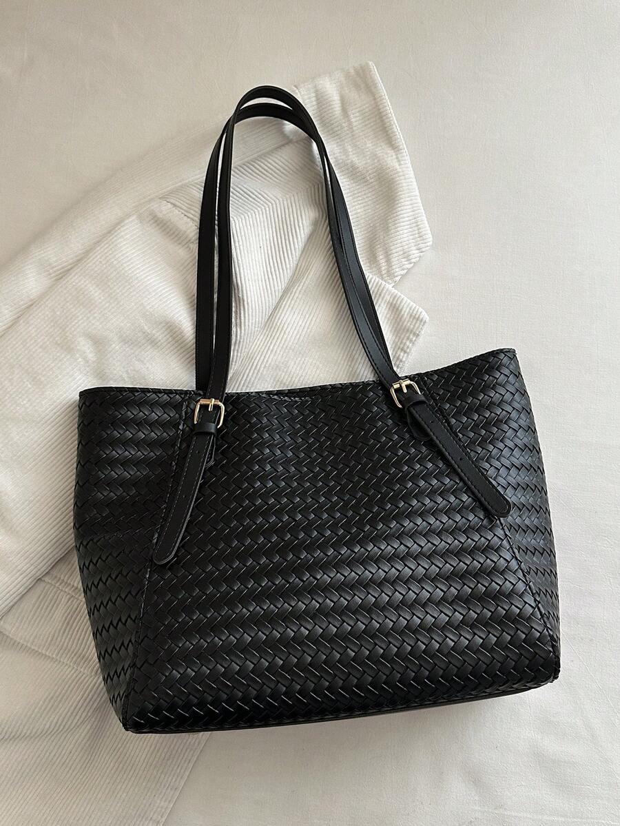 Large Capacity Bag For Women's Autumn And Winter Versatile 2024 New Simple Shoulder Bag, College Student Class Bag, Commuting Tote Bag