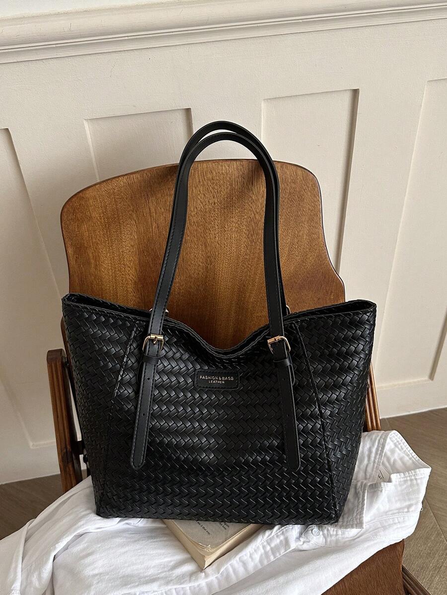 Large Capacity Bag For Women's Autumn And Winter Versatile 2024 New Simple Shoulder Bag, College Student Class Bag, Commuting Tote Bag