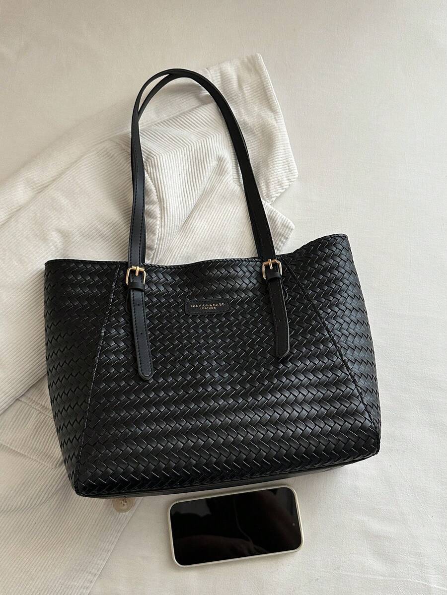 Large Capacity Bag For Women's Autumn And Winter Versatile 2024 New Simple Shoulder Bag, College Student Class Bag, Commuting Tote Bag