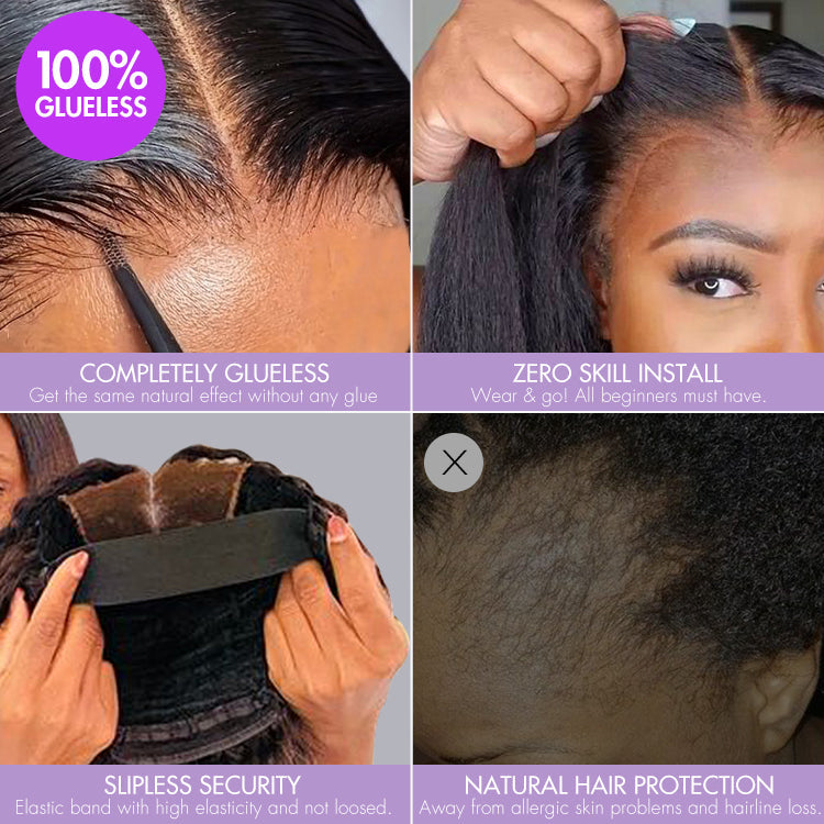 Elegant Peekaboo Ombre Blonde Loose Wave Glueless 5x5 Closure Lace Wig - US Only