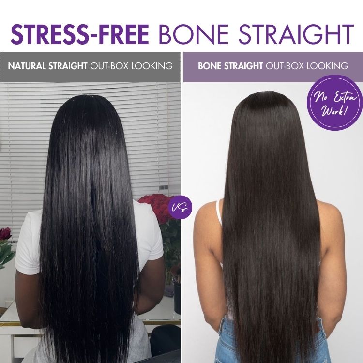 PreMax Wigs | 180% Density Bone Straight Glueless 5x5 Closure HD Lace Lace Wig Pre-cut & Plucked & Bleached