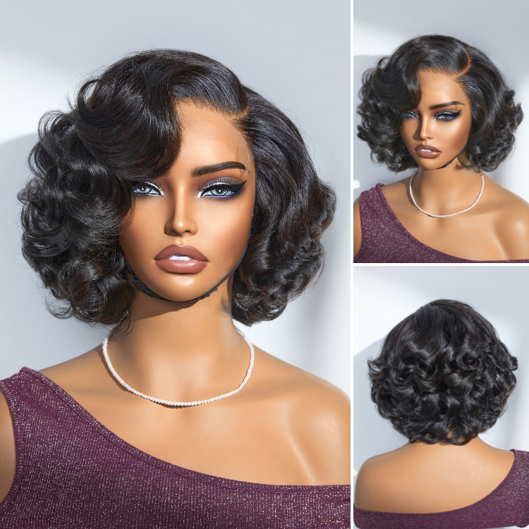 1 SEC INSTALL WIG | Mature Boss Brown Ombre Highlight / Natural Black Loose Wave Glueless Minimalist HD Lace Wig Pre-cut Lace