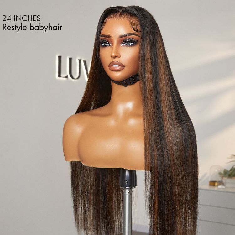 New Customers Only | PreMax Wigs | Super Natural Hairline Silky Straight Glueless 13x4 Frontal Lace Wig Human Hair Pre-Cut Lace