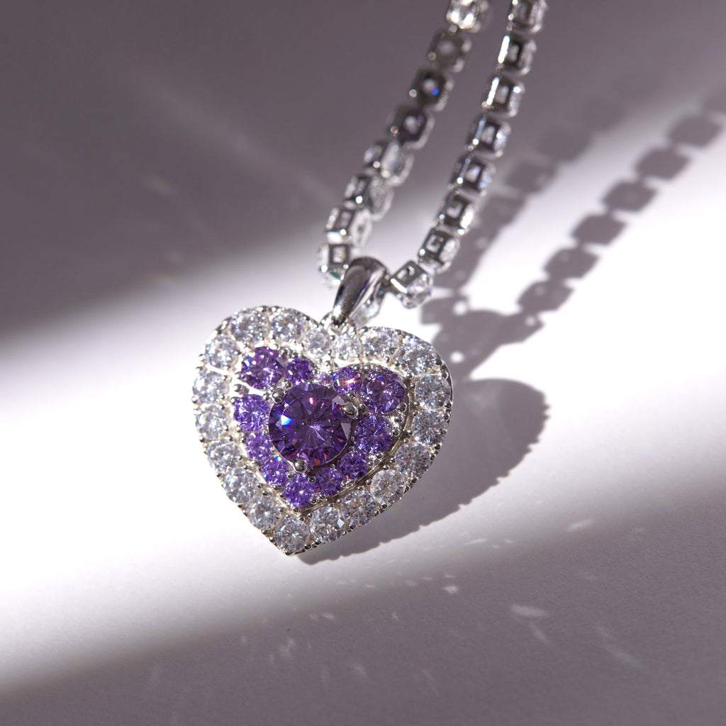 Limited Edition Luvme Purple Heart Necklace