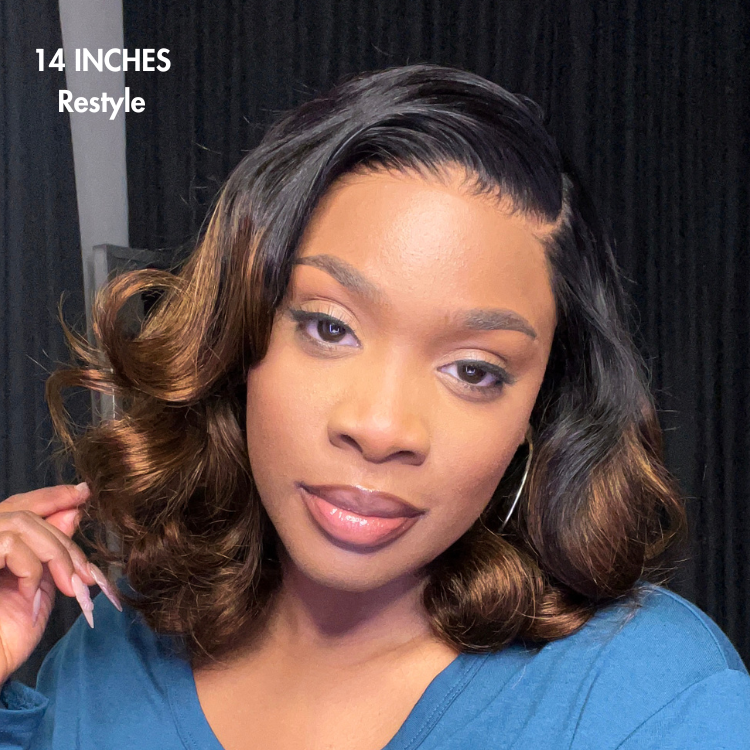 PreMax Wigs |  Ombre Brown Loose Body Wave Glueless 5x5 Closure Lace Wig Pre-Cut Lace - US Only