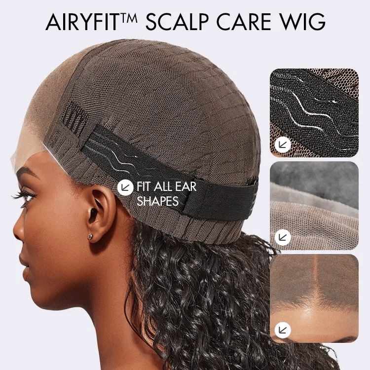 AiryFit™ Scalp Care Wigs | Silky Blunt Cut Bob Snugfit Glueless Minimalist HD Lace Short Wig Pre-Cut Lace  - US Only