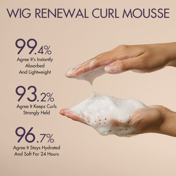 US Only | Wig Curl Mousse with Coconut Oil & Shea, Bounceable Curls, Strong Hold, Frizz Control Styling | Add-on Item