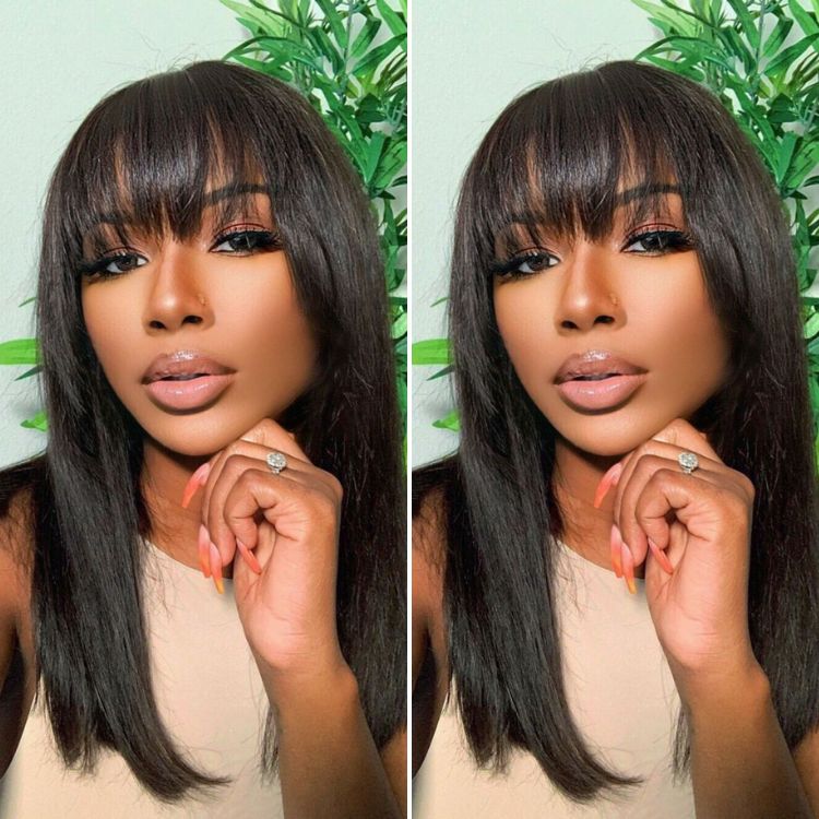 VIP ONLY | Glueless Yaki Straight Ultra Natural Minimalist Lace Long Wig with Bangs - US Only