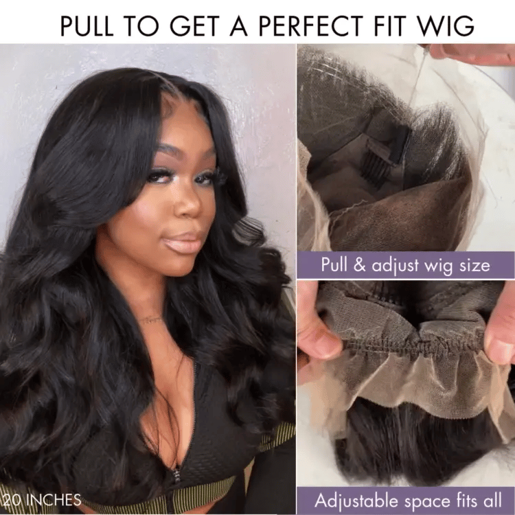 PreMax Wigs - Flexi-Fit Invisi Drawstring Cap 360 HD Lace Loose Body Wave Wig Restyle Friendly  - US Only