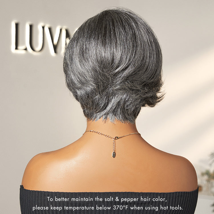 Exclusive Sale | Mature Boss Style Affordable Pre-styled Short Pixie Cut Glueless HD Lace Wig Pre-Cut Lace