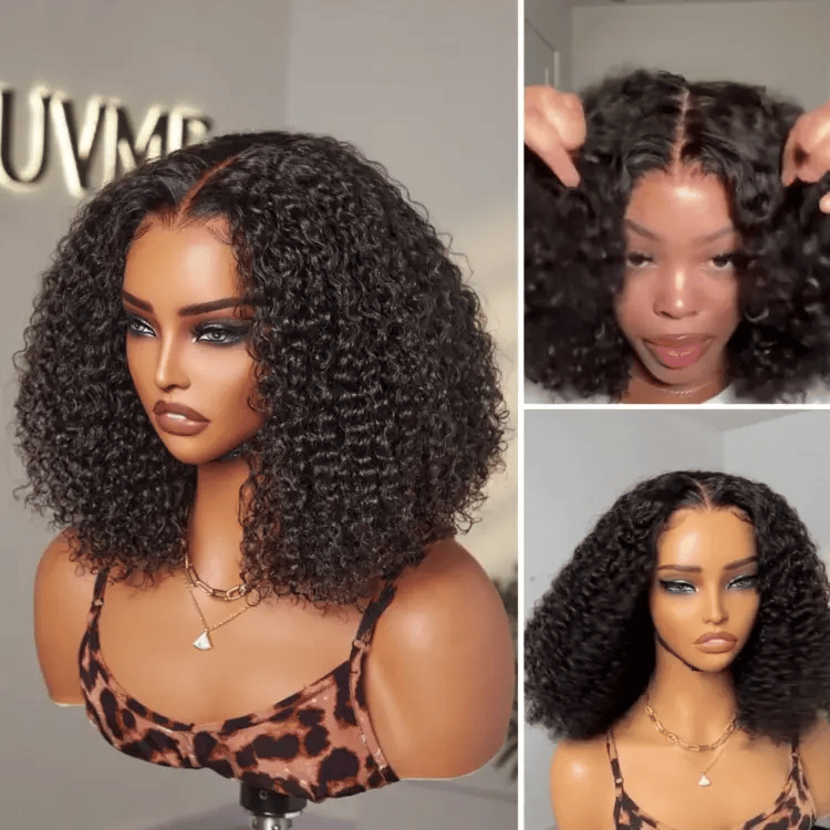 Crownease™ Go Natural Ease | Soft Kinky Curly Glueless 5x5 Closure HD Lace Wig Ready to Go