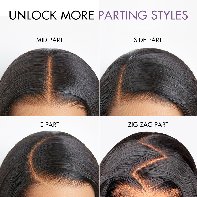 Luvme All-Day Comfort 250% Density Glueless 7x6 Closure HD Lace Loose Body Wave Short Wig Pre-Cut Lace
