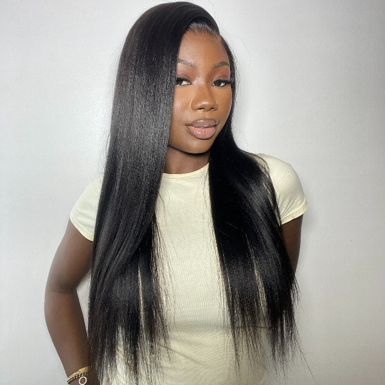 Special Deal | Nature Max Yaki Straight Ear-to-ear Glueless 13x6 Frontal HD Lace C Part Wig Pre-cut Lace - US Only