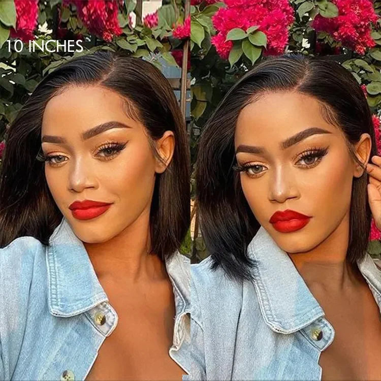 New Customers Only | PreMax Wigs - Natural Black / Blonde Highlight C Part Glueless Lace Front Bob Wig