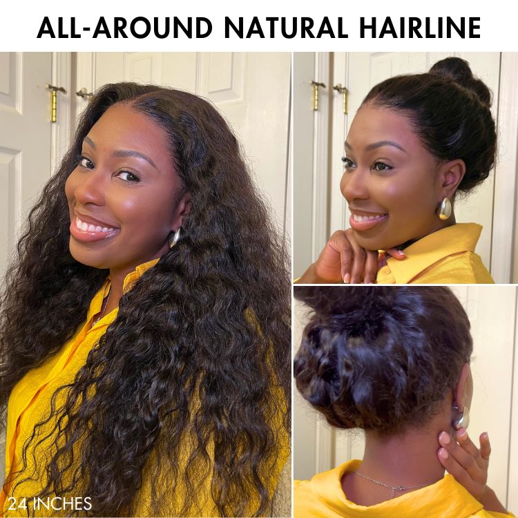 Luvme Flexiwig™ PreMax Wigs | Water Wave Flexi-Fit Invisi Drawstring Cap 360 Lace Long Curly Wig Pre-Cut Lace