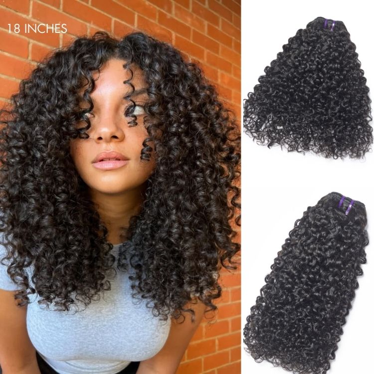 New Customers Only | Messy Burmese Curly Bundles 100% Premium Remy Human Hair Bundles 1pc / 3pcs