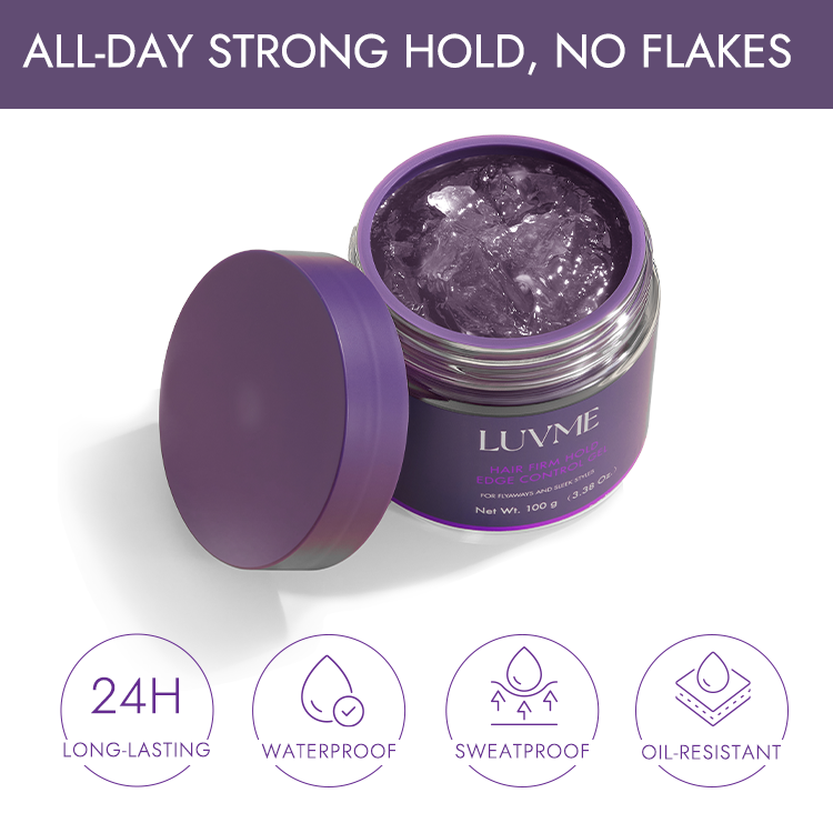 US Only | 1pc Edge Control Gel, 24h Long-Lasting Hold, for Flyaways and Sleek Styles