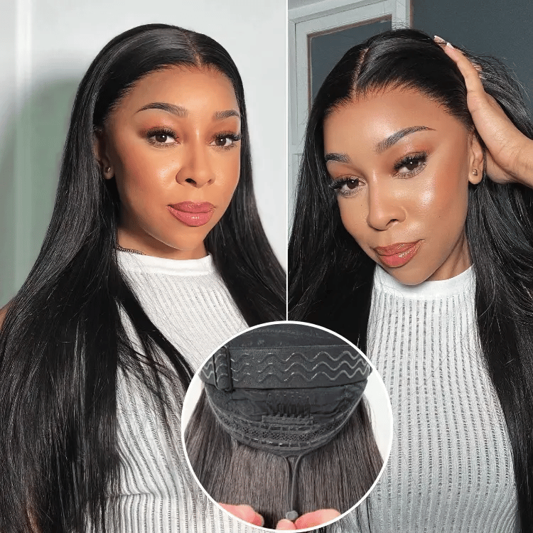 New Customers Only | PreMax Wigs - Luvme Hair Body Wave / Straight Glueless 13x4 Frontal Lace Long Wig Pre-Cut Lace