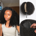 New Customers Only | Luvme Too Easy Texture™ 3-In-1 Half Wig 180% Density Kinky Curly / Yaki Straight Glueless Flexi-Fit Drawstring Wig