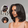 Layered Bob Glueless 5x5 Closure Lace Short Wig Pre-Cut Lace - US Only