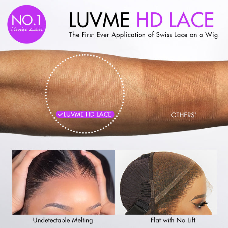 Luvme Hair 180% Density Elegant Chocolate Brown Loose Wave Minimalist HD Lace Glueless Wig Pre-Cut Lace - US Only