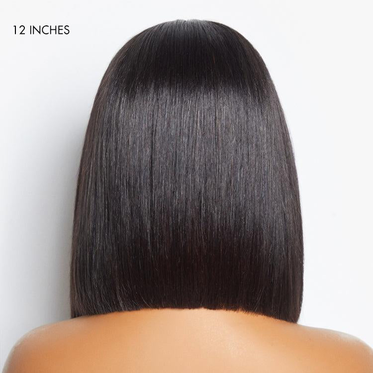 Purple Highlights Glueless 5x5 Closure HD Lace Bob Wig | Large & Small Cap Size