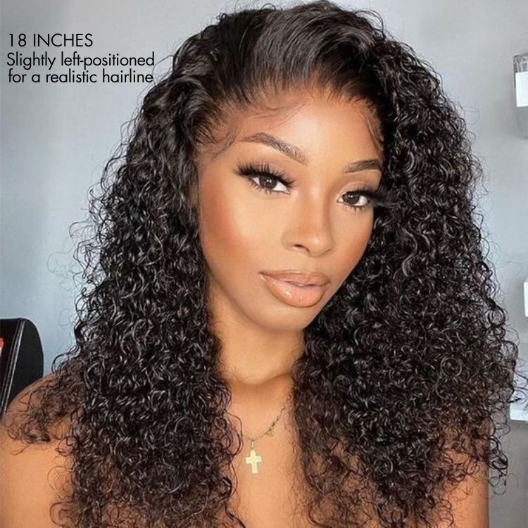 Water Wave Glueless 5x5 Closure Pre-Cut Lace Wet and Wavy Human Hair Wig
