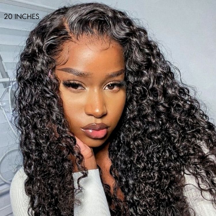 New Customers Only | Wet and Wavy 5x5 Closure Pre-Cut Lace Water Wave Wig Glueless Side Part Human Hair Wig