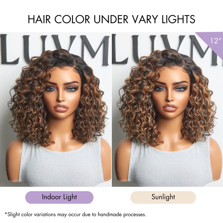 Luvme All-Day Comfort™ Wig Deep Wave Glueless Minimalist HD Lace Human Hair Curly Wig Pre-Cut Lace