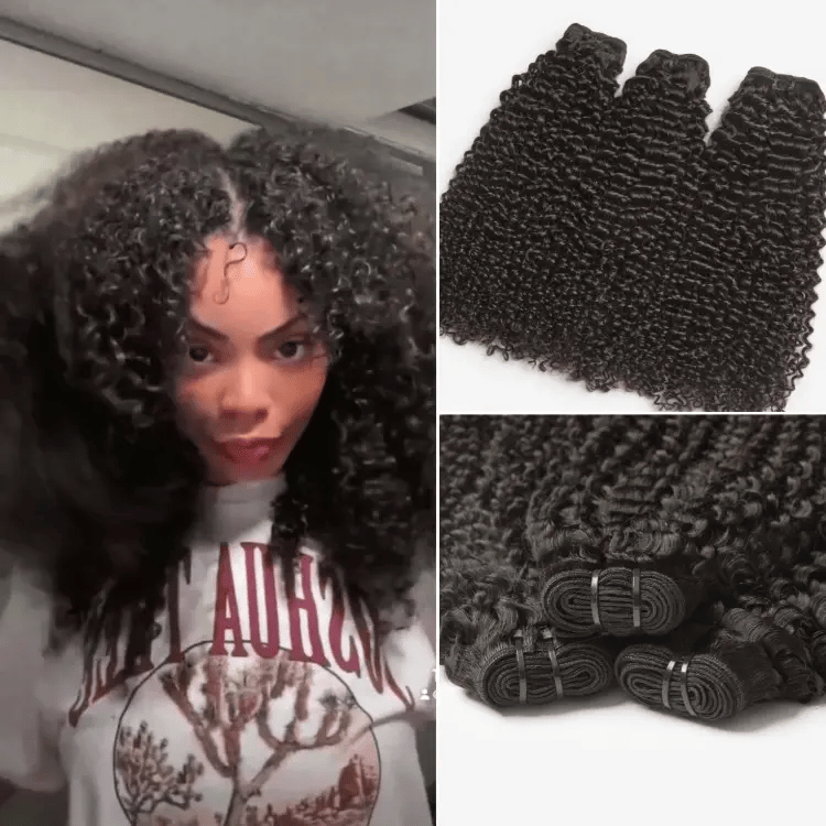 Luvme Too Easy Texture™ Kinky Curly 100% Virgin Human Hair Bundles 1pc / 3pcs - Limited Time Offer