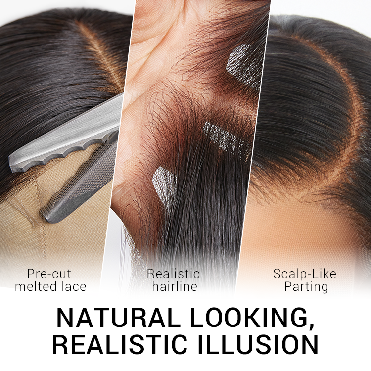 Bouncy Blonde Light Weight Left C Part Loose Wave Glueless 5x5 Closure Lace Wig Breathable Cap - US Only